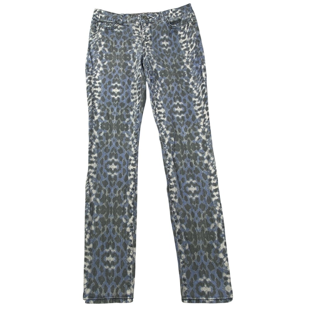 DKNY Jeans Pants Womens 8 Stretch Skinny Pull On Jeggings Animal‎ Print Jaguar